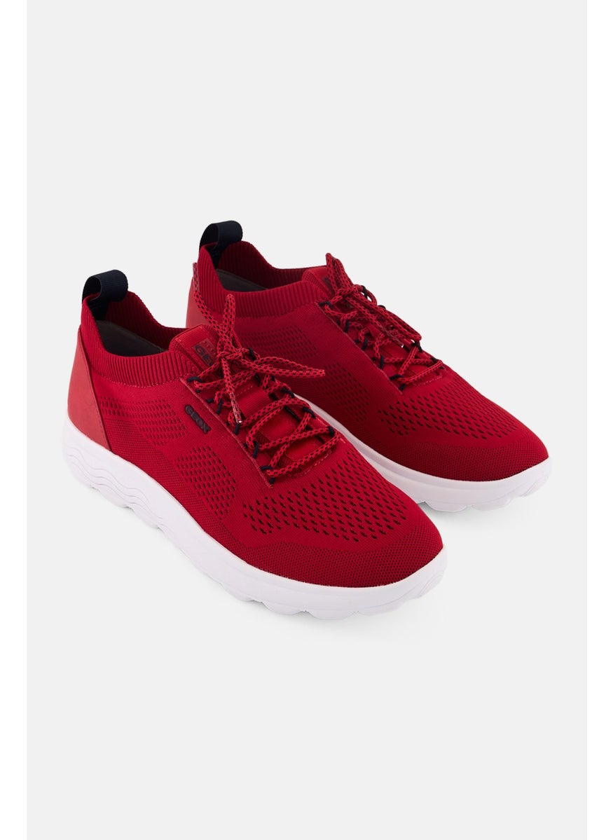 Men U Spherica A Lace Up Casual Shoes, Red