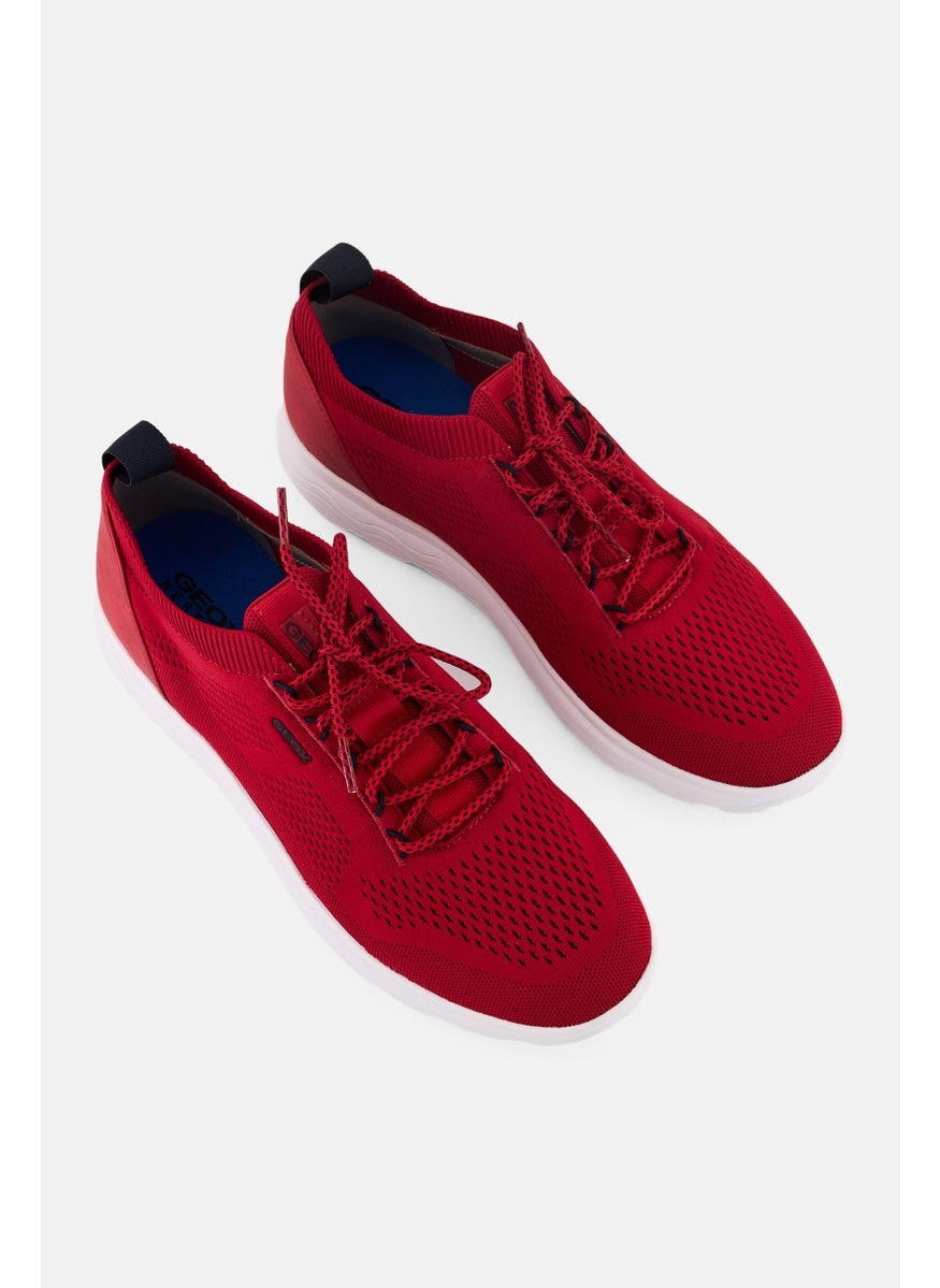 Men U Spherica A Lace Up Casual Shoes, Red