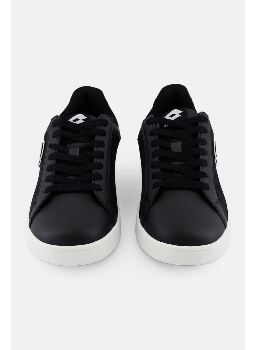 Men Lace Up Outdoor Casual Shoes, Black