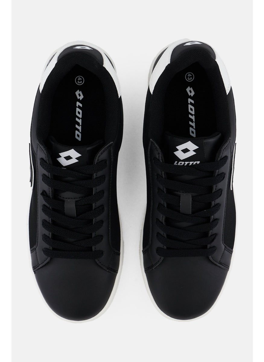 Men Lace Up Outdoor Casual Shoes, Black