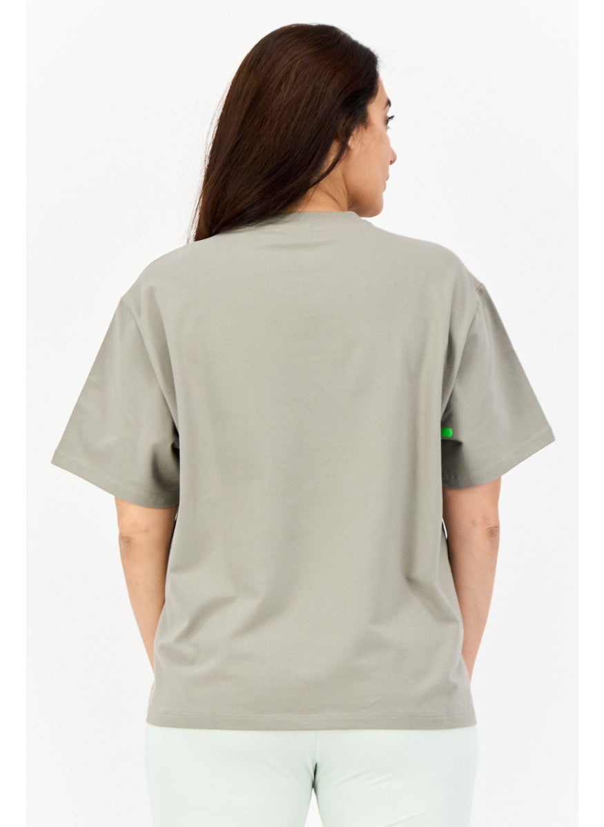 Adidas Originals x KseniaSchnaider Women Sportswear Fit Short Sleeves Outdoor T-shirt, Grey Smoke