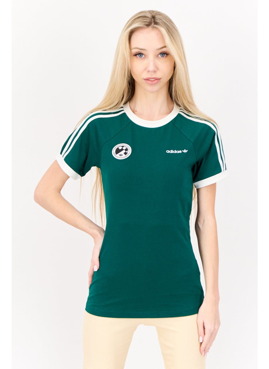 Women Sportswear Fit Short Sleeve Outdoor T-shirt, Green