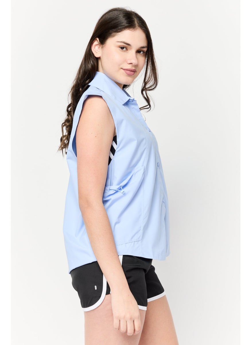 Women Sportswear Fit Sleeveless Training Vest, Lavender