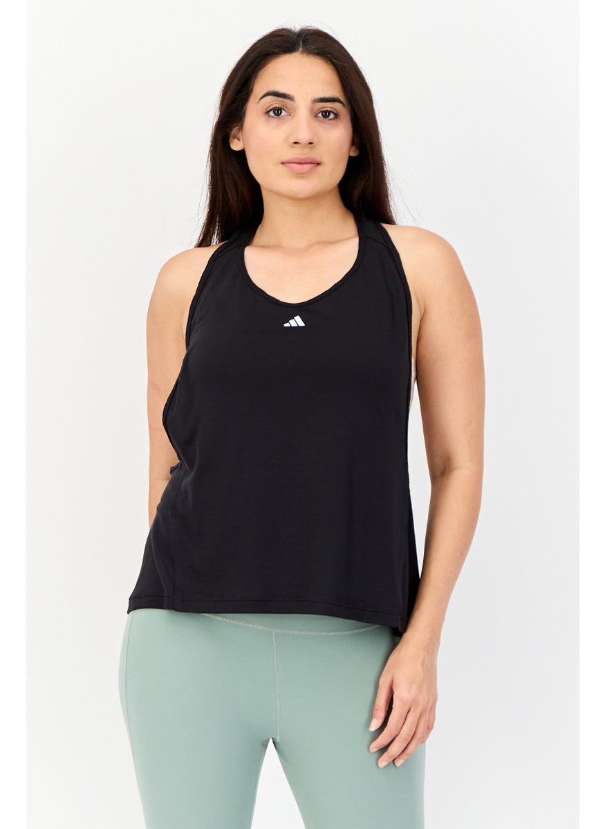Women Sportswear Fit Sleeveless Training Tank top, Black