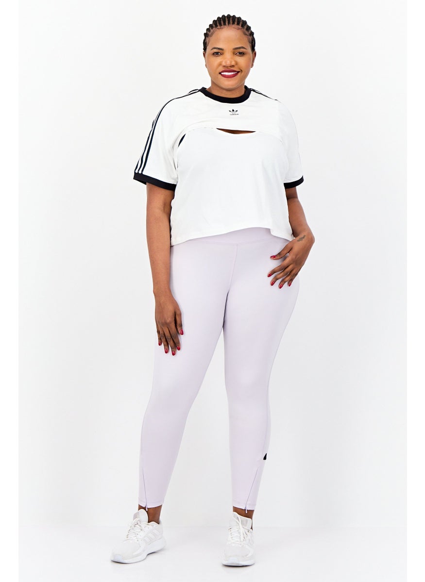 Women Plus Size 2 in 1 Outdoor T-Shirts, White