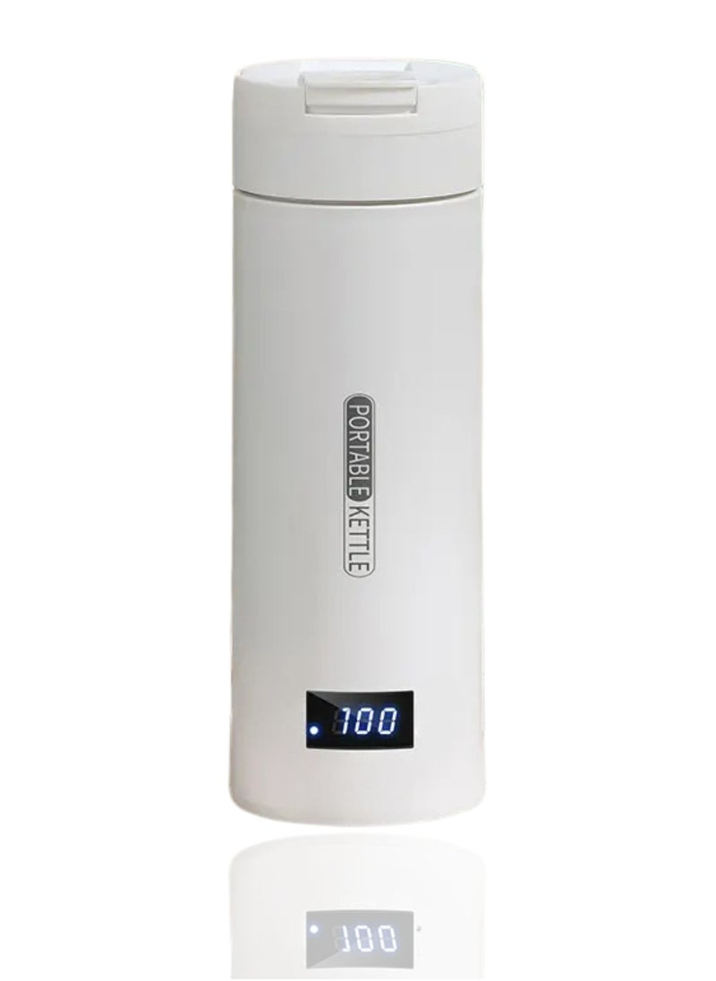 Electric Kettle with LED Thermometer, Keep Warm Function, Automatic Portable Thermos Water Bottle for Travel, Espresso Coffee, Compact and Lightweight Design