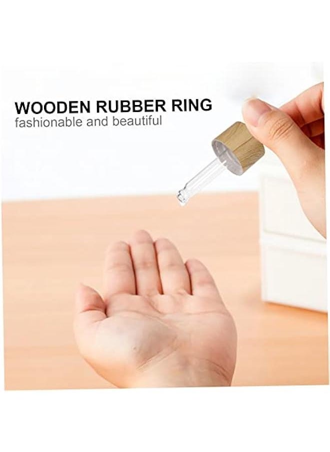 10 Pcs Frosted Glass Dropper Bottles for Essential Oils Cuticle Oil Liquid Storage Includes Eye Droppers Caps for Travel and Sample Use