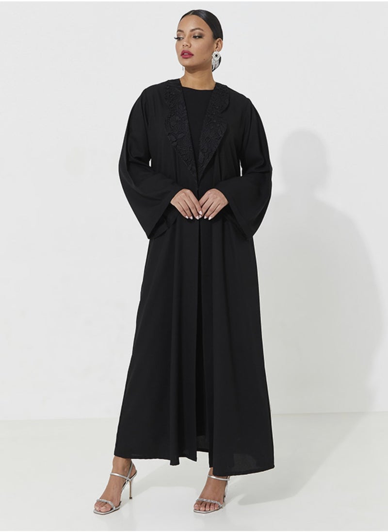 Neck Design with wide sleeves