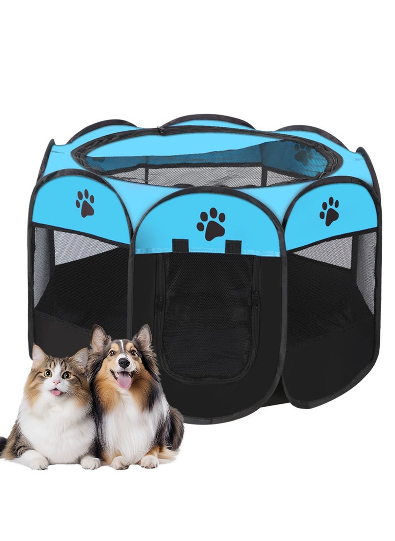 Foldable Puppy Tent Dog Cage Dog Playpen Cat Cage Pet Playpen Indoor and Outdoor Travel