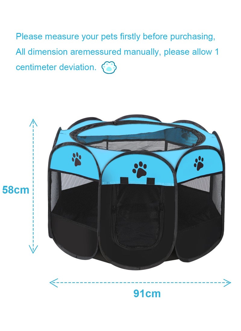 Foldable Puppy Tent Dog Cage Dog Playpen Cat Cage Pet Playpen Indoor and Outdoor Travel