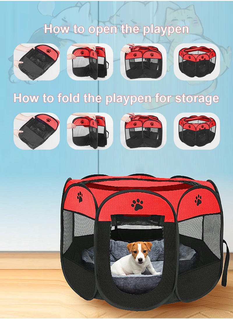 Folding Cat Tent Dog Cage Puppy Cage Pet Tent Dog Enclosure Cage