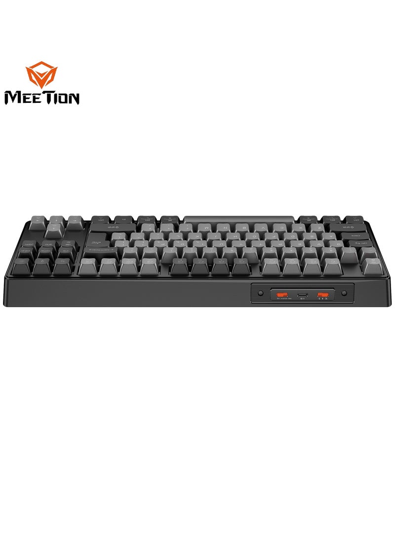 Meetion TKL Triple-Mode Wireless RGB Mechanical Keyboard MK14 TKL 87 Keys Layout Full Key Hot-Swap Tri-Mode Connection