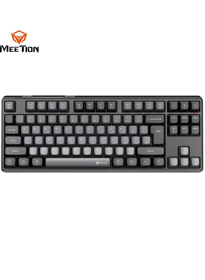 Meetion TKL Triple-Mode Wireless RGB Mechanical Keyboard MK14 TKL 87 Keys Layout Full Key Hot-Swap Tri-Mode Connection