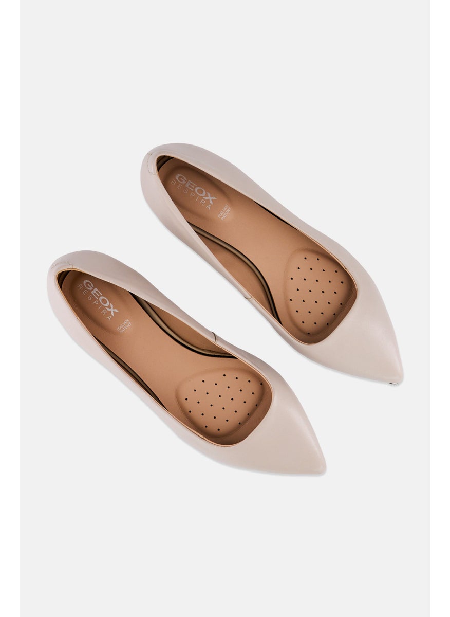 Women Slip On Pumps, Beige