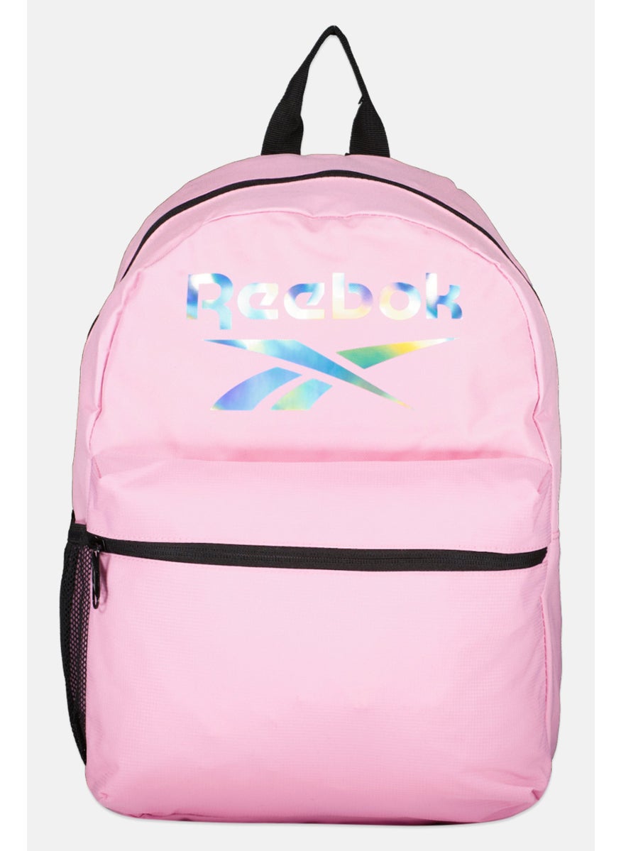 Kids Girl Brand Logo Backpack Bags, Pink