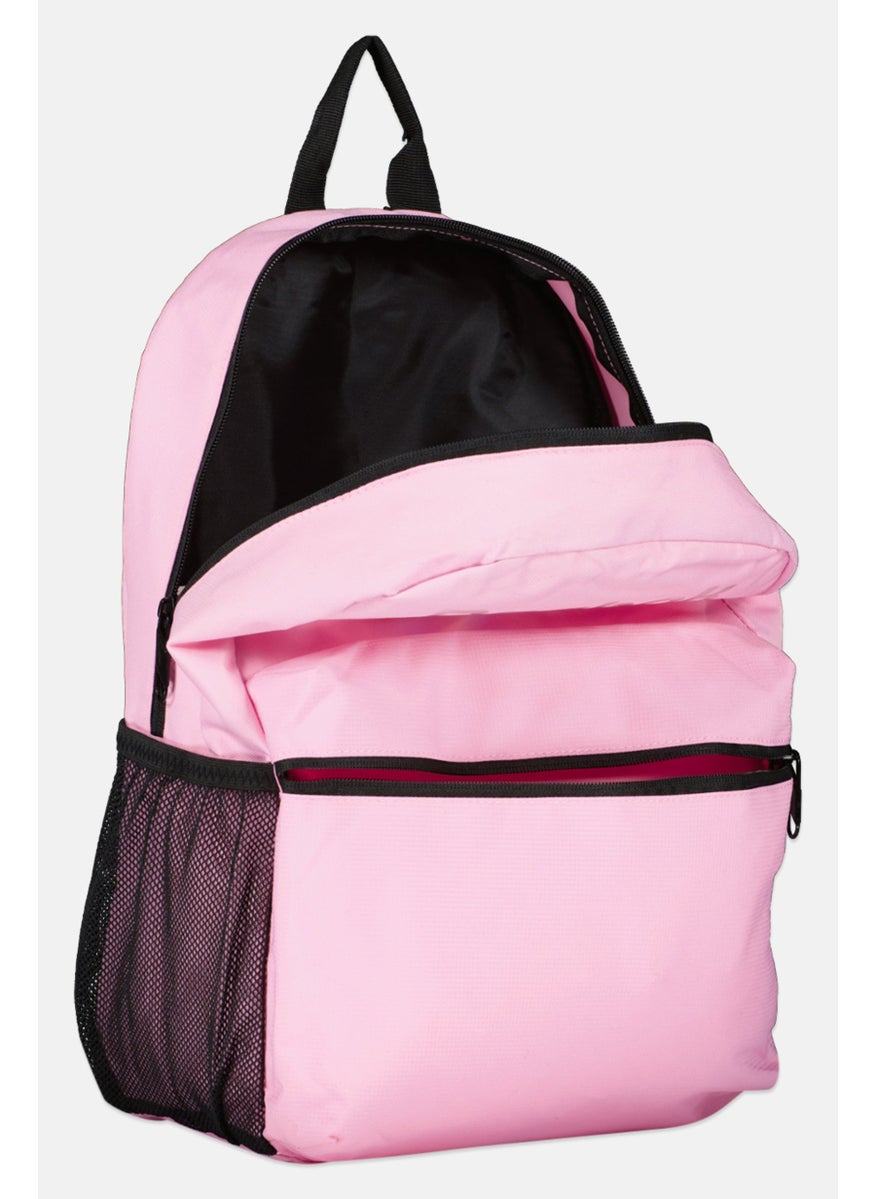Kids Girl Brand Logo Backpack Bags, Pink