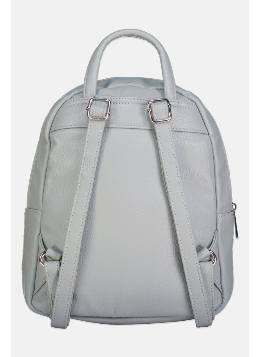 Women Brand Logo Backpack 32 H x 35 L x 11 W cm, Grey