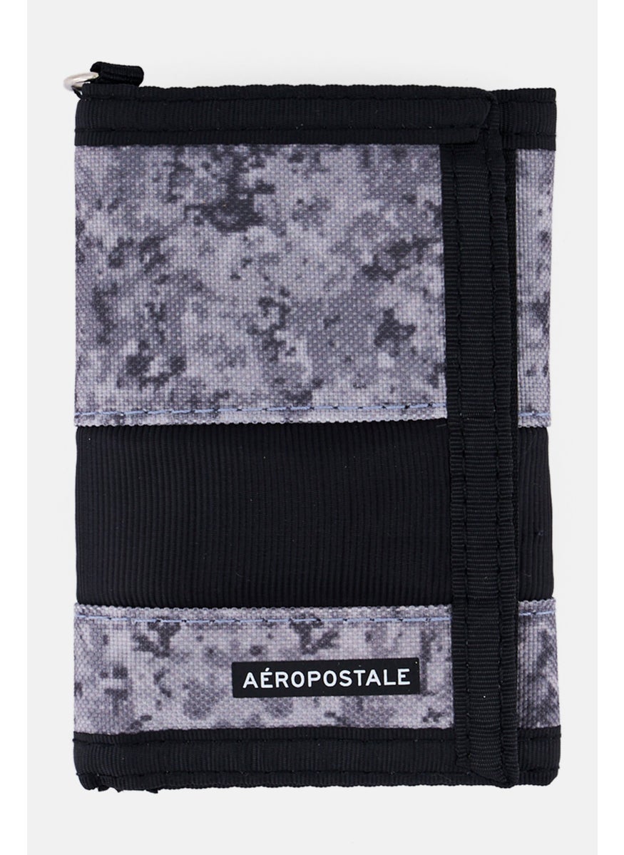 Men Brand Logo Trifold Wallet, Multicolor