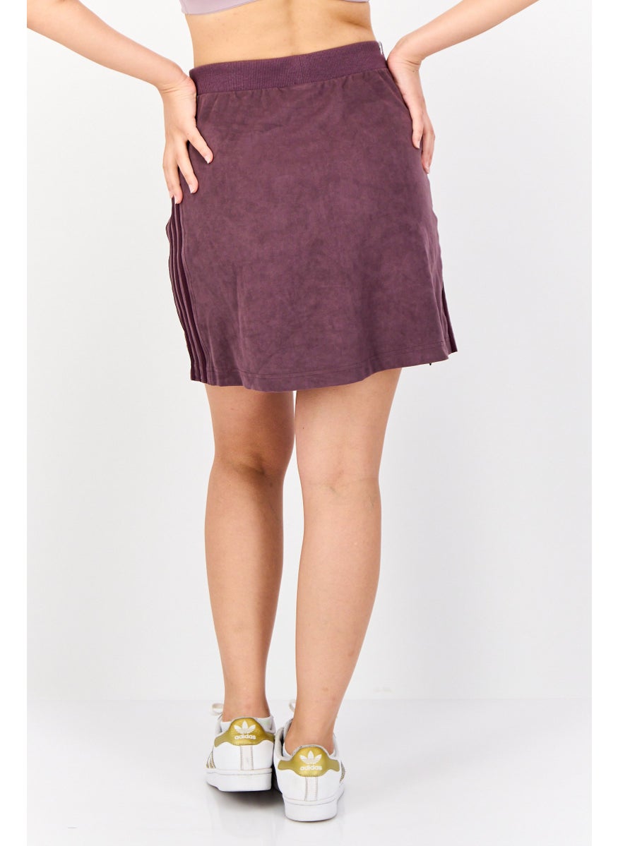 Women Sportswear Fit Brand Logo Training Skirts, Maroon