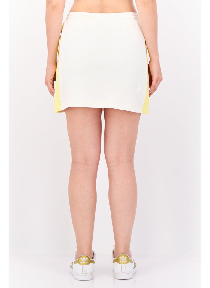 Women Sportswear Fit Brand Logo Training Skirts, White