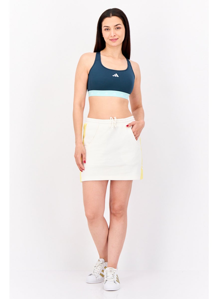 Women Sportswear Fit Brand Logo Training Skirts, White