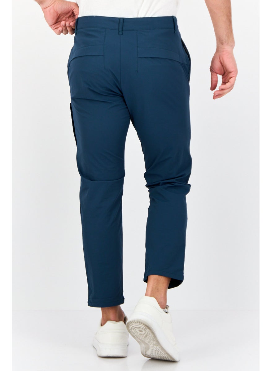 Men Tapered Fit Plain Chino Pants, Green