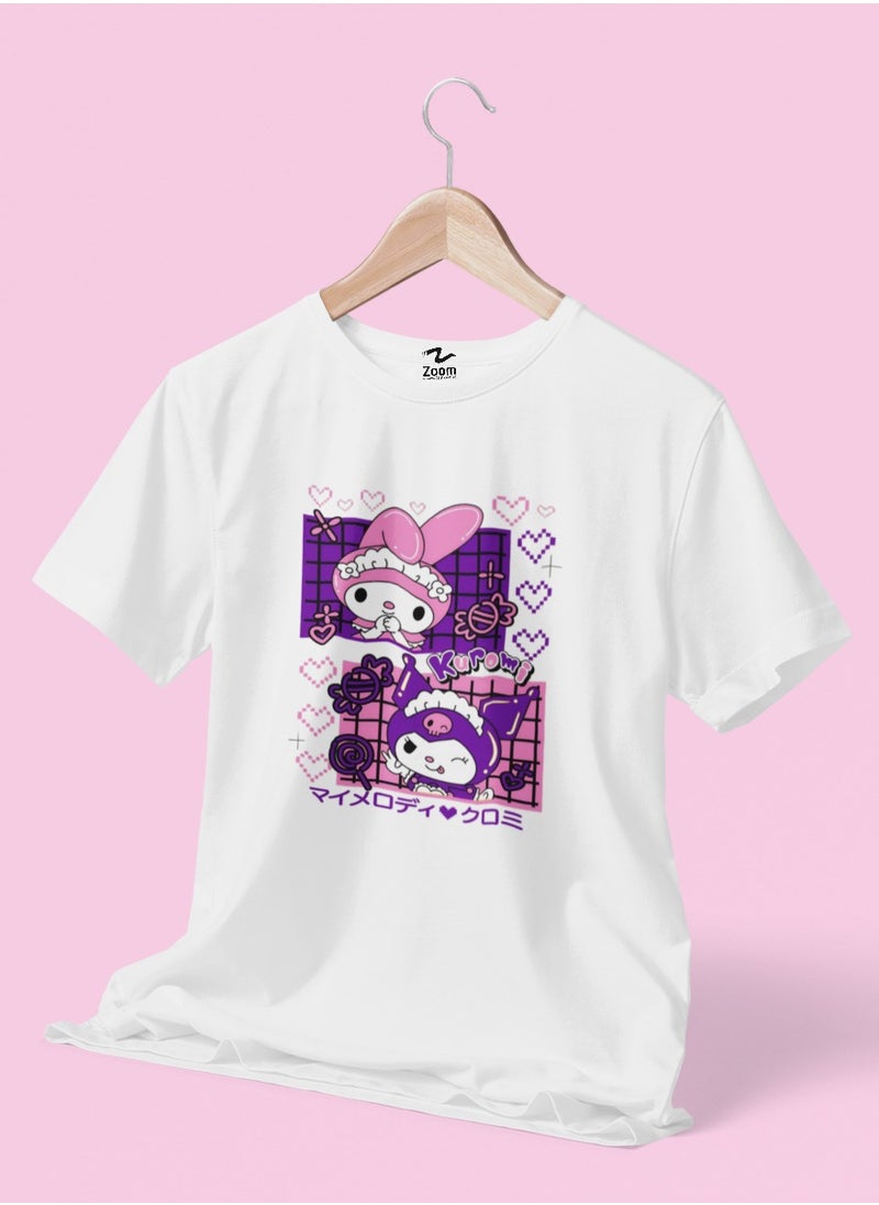 MY MELODY AND KUROMI CUTE T-SHIRT