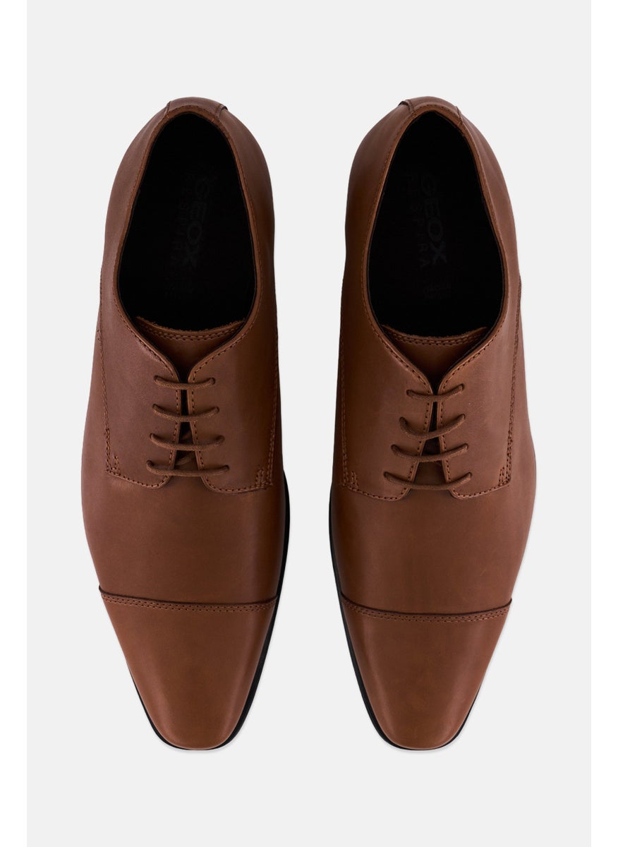 Men Lace Up Formal Shoes, Brown