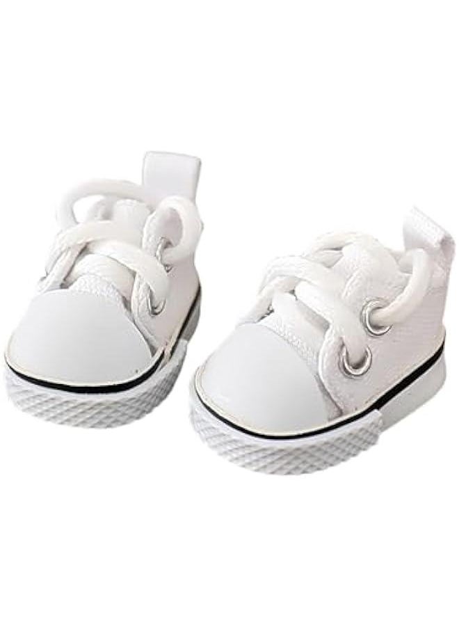Labubu Clothes, labubu Outfit, Labubu Keychain Accessories, Cute Kawaii Fashion Shoes for 15cm & 17cm Labubu, Hats Clothes Replacement for Labubu White (No Doll)