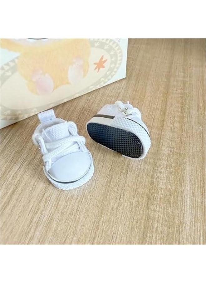 Labubu Clothes, labubu Outfit, Labubu Keychain Accessories, Cute Kawaii Fashion Shoes for 15cm & 17cm Labubu, Hats Clothes Replacement for Labubu White (No Doll)