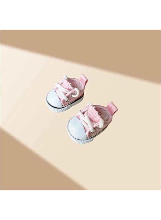 Labubu Clothes, labubu Outfit, Labubu Keychain Accessories, Cute Kawaii Fashion Shoes for 15cm & 17cm Labubu, Hats Clothes Replacement for Labubu Pink (No Doll)