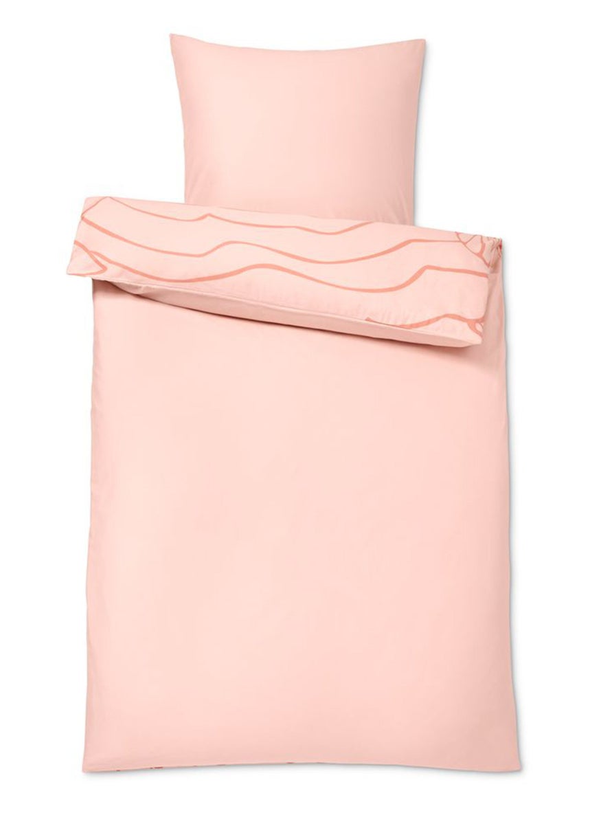 Printed Duvet Set 200 x 200 cm, Pink