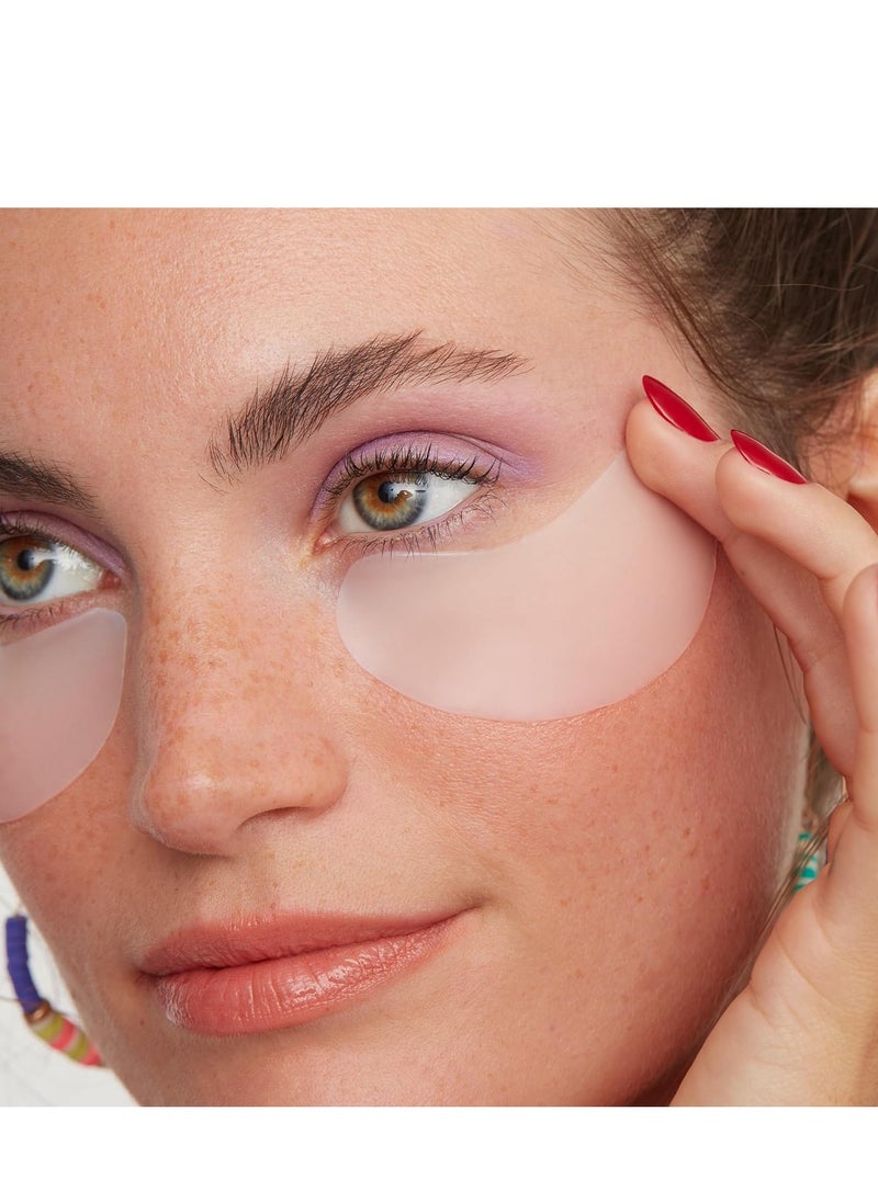 PEACE OUT Skincare Puffy Eyes, Biocellulose Under-Eye Mask, Minimize Puffiness & Tired Eyes with Caffeine and Niacinamide, Under Eye Patches for Dark Circles, 6 pairs