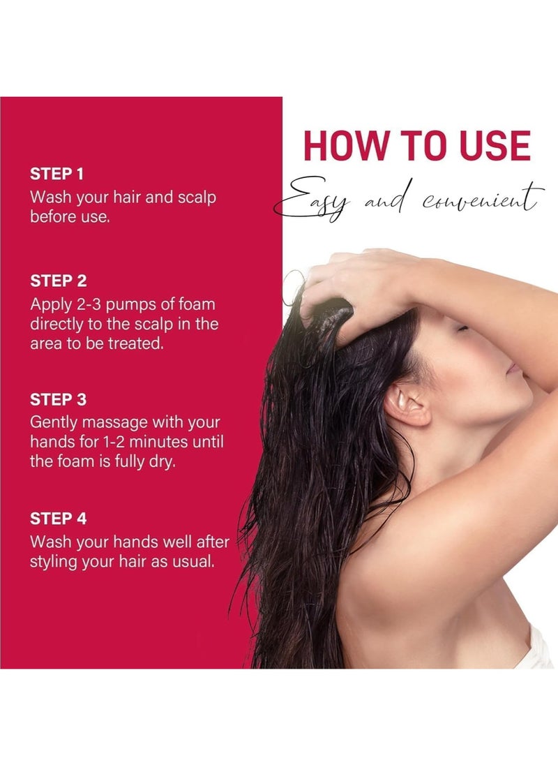 Minoxidil Foam for Women Hair Growth: 5% Minoxidil as Women's Hair Loss Treatments and Hair Thickening Products, 2 Pack