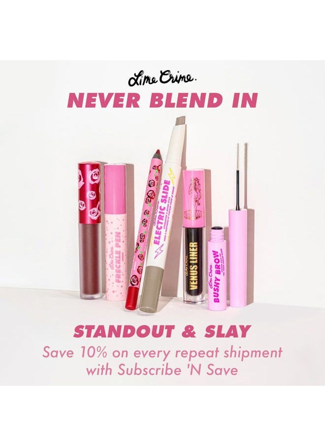 Velvetines Liquid Matte Lipstick, Feelins (Deepest True Red) - Bold, Long Lasting Shades & Lip Lining - Stellar Color & High Comfort for All-Day Wear - Talc-Free & Paraben-Free