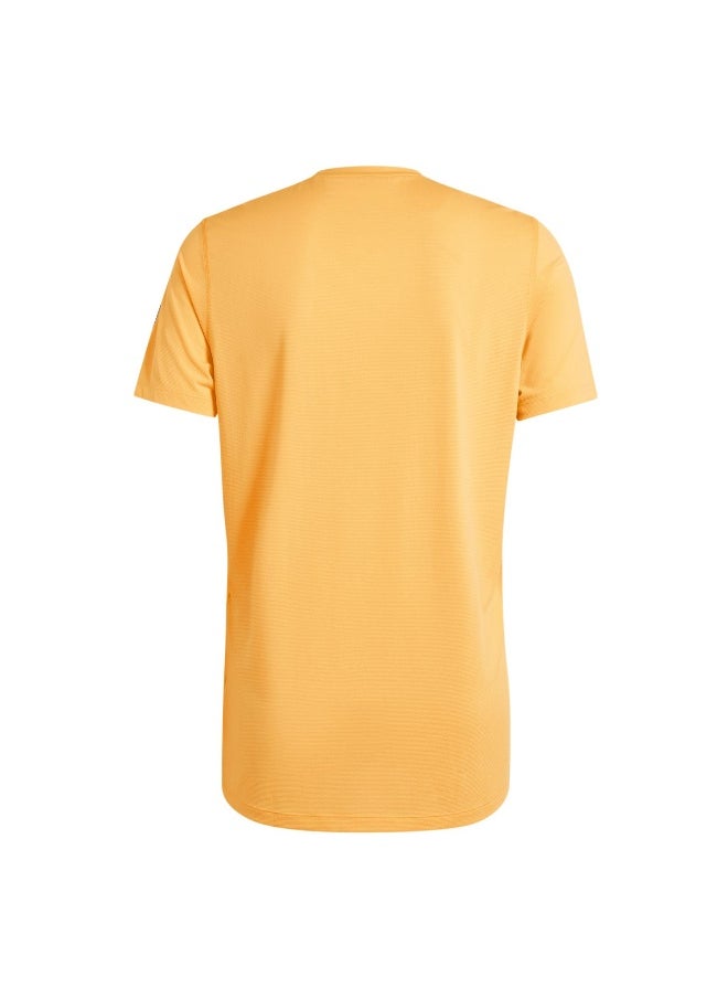 Adidas Wfl Event Ss Tm Orange Running T-Shirts For Men Xs