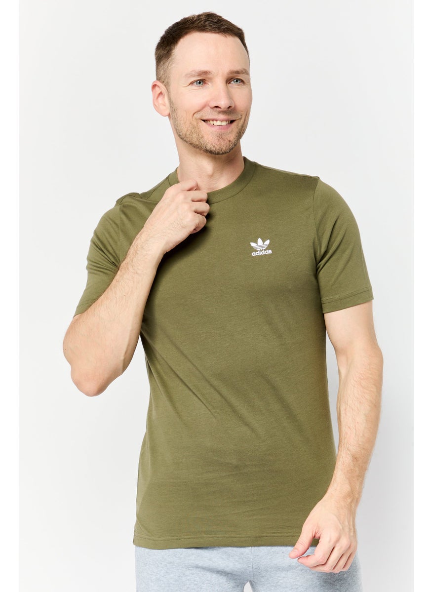 Men Sportswear Fit Short Sleeve Outdoor t-shirt, Dark Green
