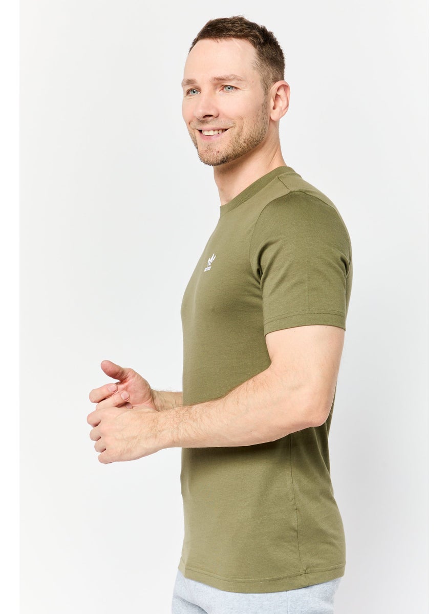 Men Sportswear Fit Short Sleeve Outdoor t-shirt, Dark Green