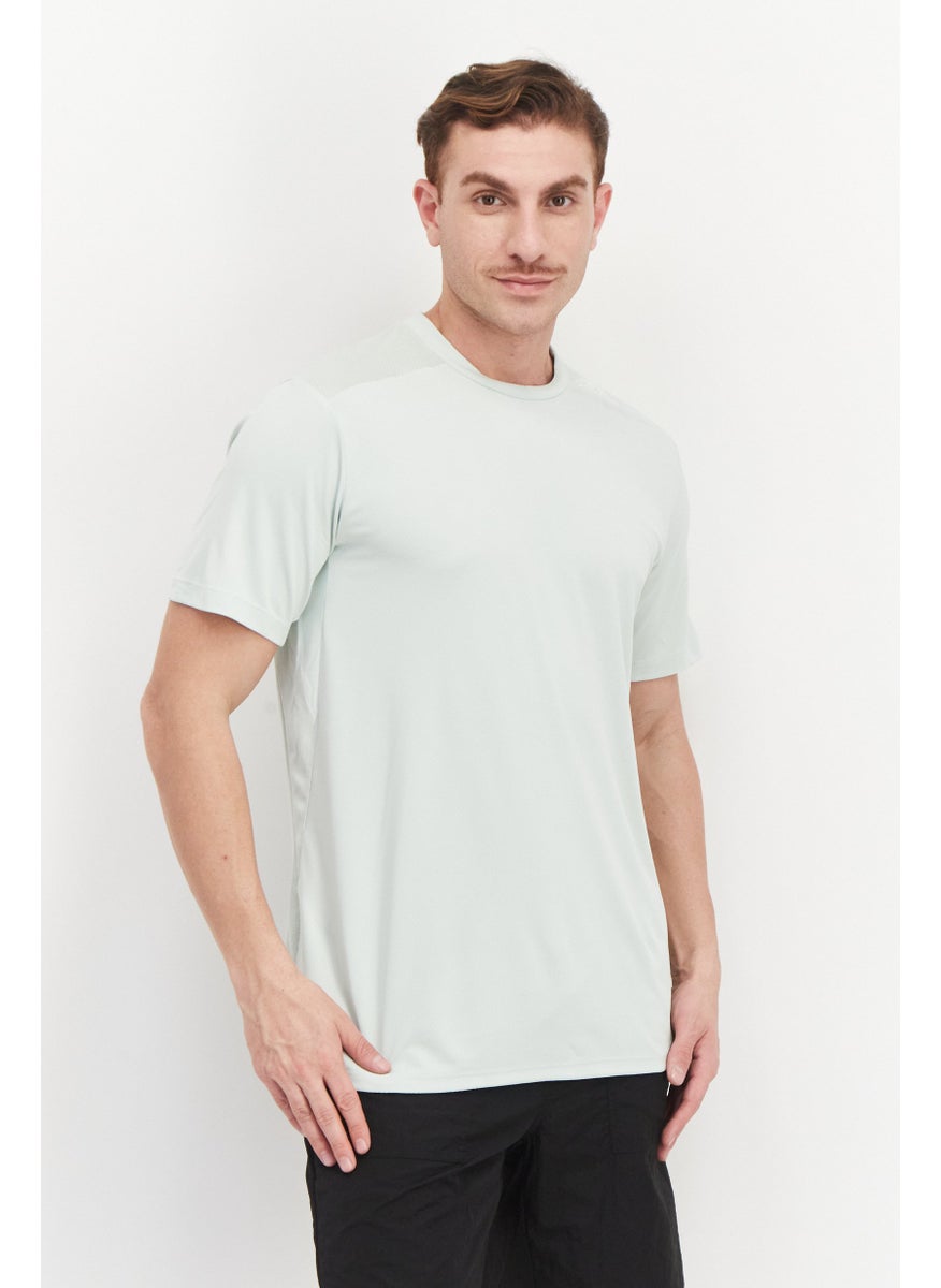 Men Sportswear Fit Short Sleeve Training T-Shirt, Mint Green