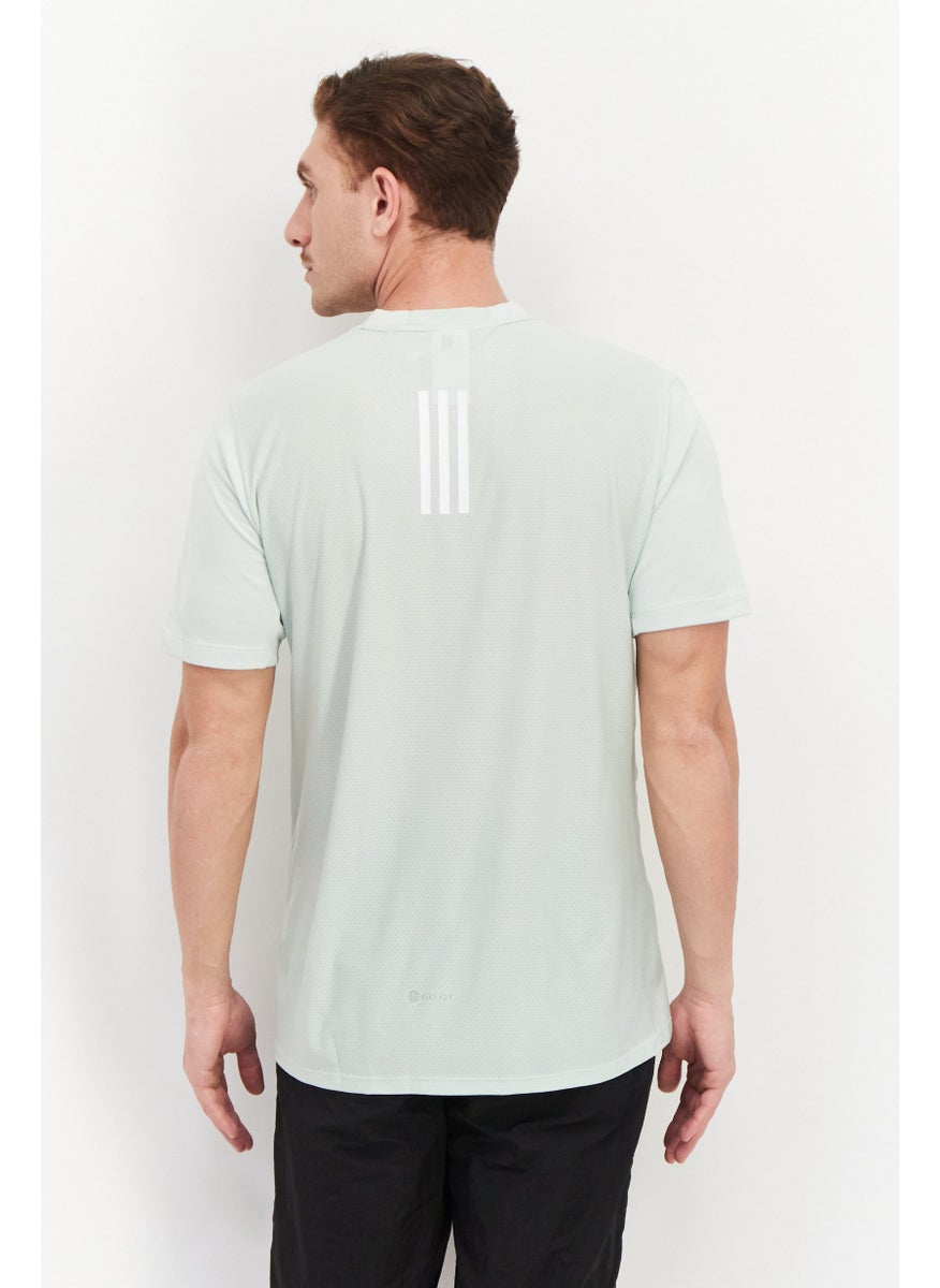 Men Sportswear Fit Short Sleeve Training T-Shirt, Mint Green