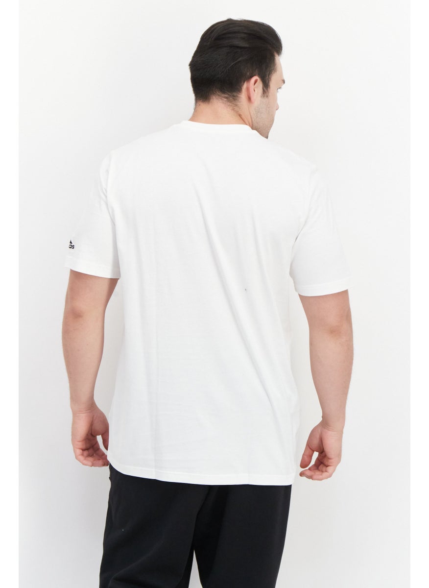 Men Sportswear Fit Short Sleeve Training T Shirt, White Combo