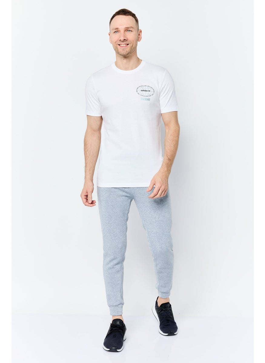 Men Sportswear Fit Short Sleeve Outdoor T Shirt, White