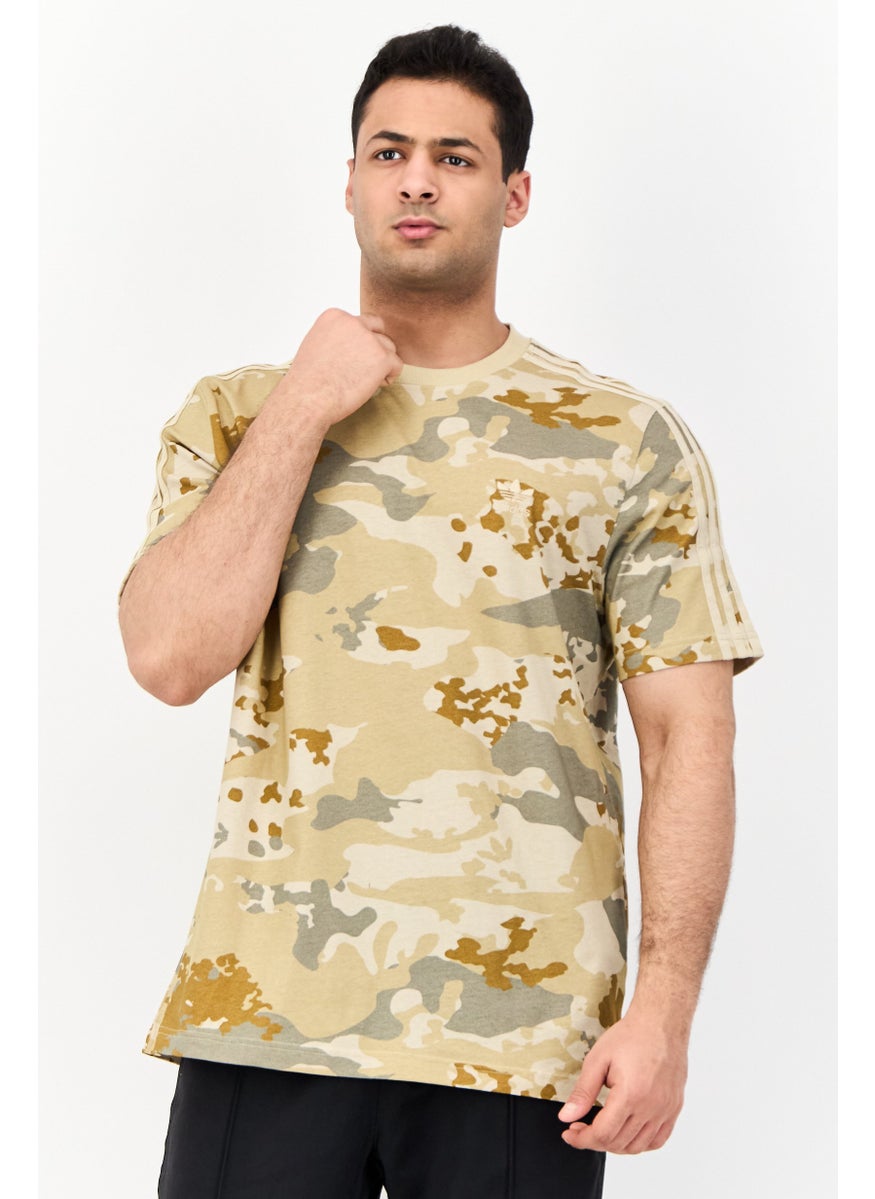 Men Sportswear Fit Short Sleeve Outdoor T-Shirt, Olive