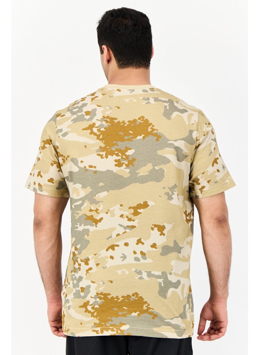 Men Sportswear Fit Short Sleeve Outdoor T-Shirt, Olive