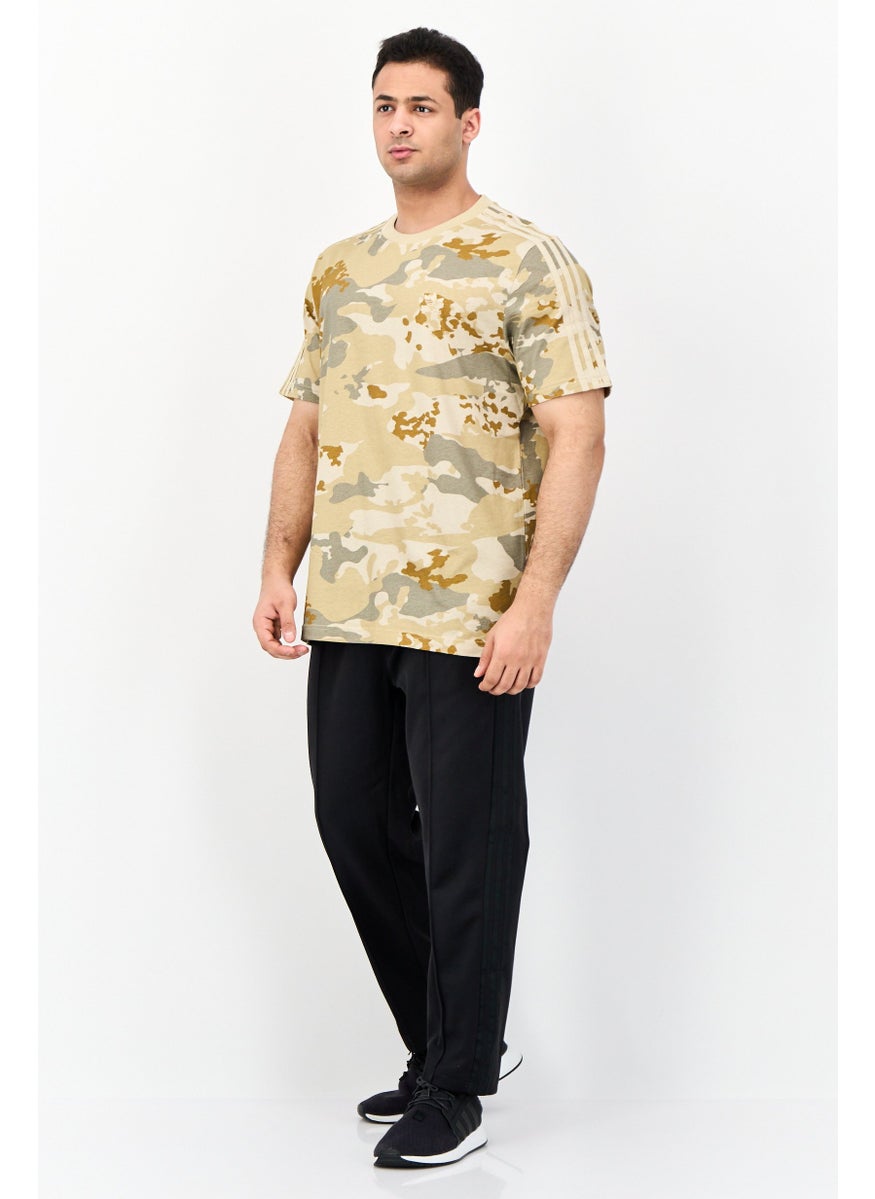 Men Sportswear Fit Short Sleeve Outdoor T-Shirt, Olive