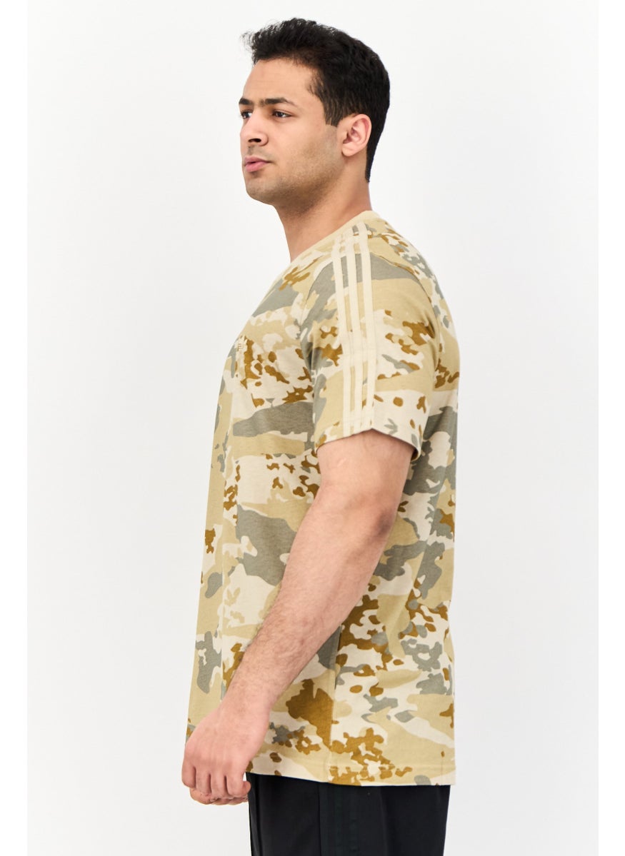 Men Sportswear Fit Short Sleeve Outdoor T-Shirt, Olive