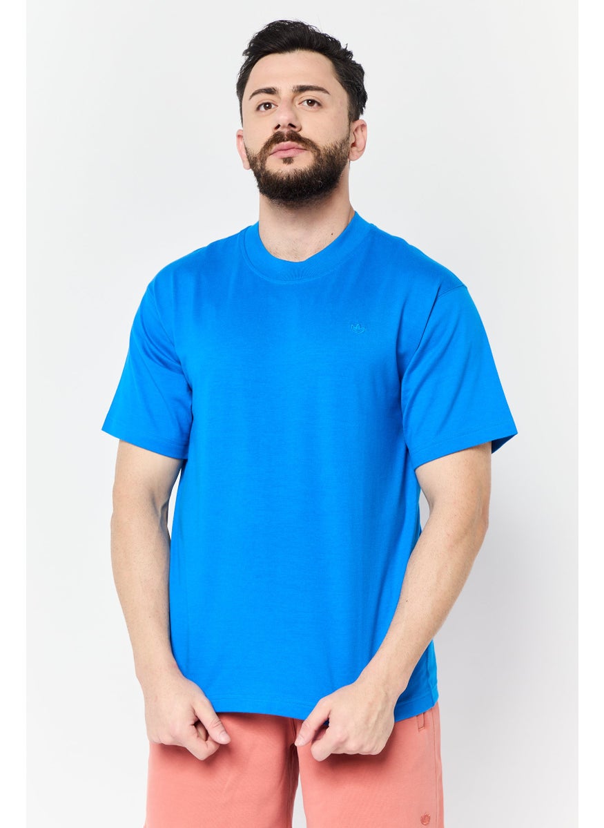 Men Sportswear Fit Short Sleeve Outdoor T-Shirt, Blue