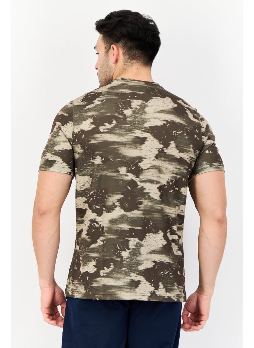 Men Sportswear Fit Short Sleeves Training T-shirt, Multicolor