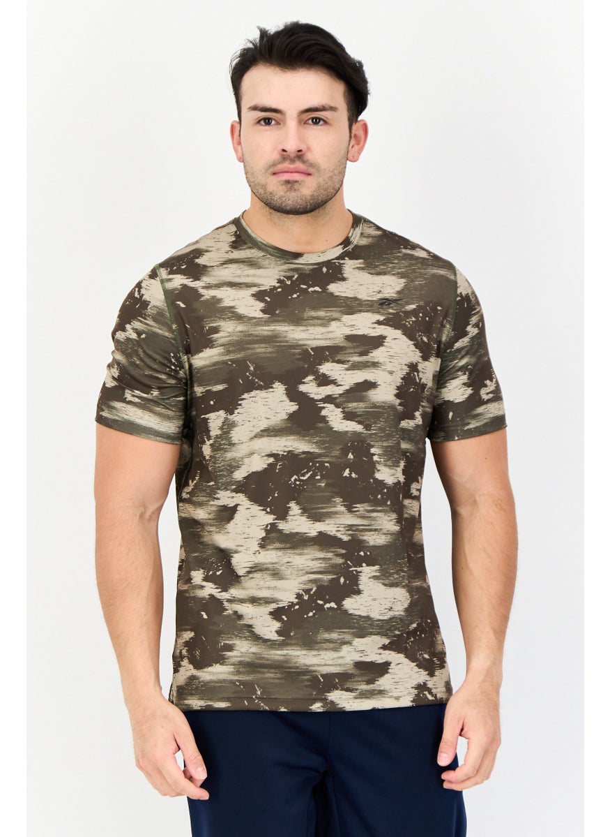 Men Sportswear Fit Short Sleeves Training T-shirt, Multicolor