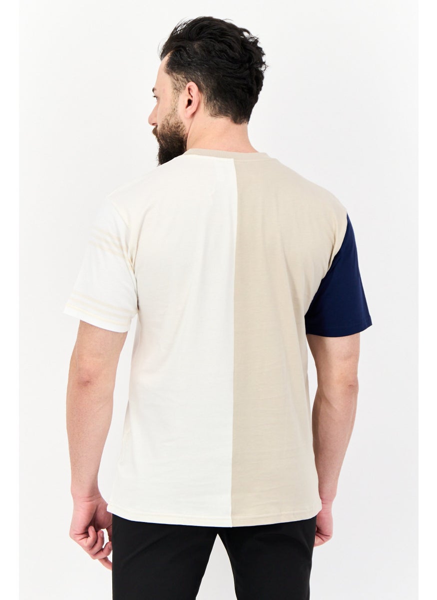 Men Sportswear Fit Short Sleeve Outdoor T Shirt, Multicolor